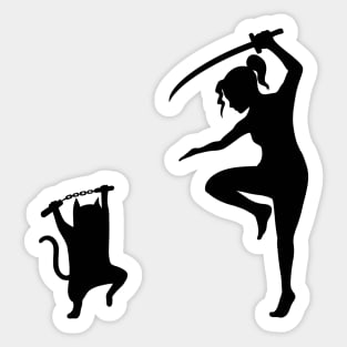 Cat Relationship Women's Sticker